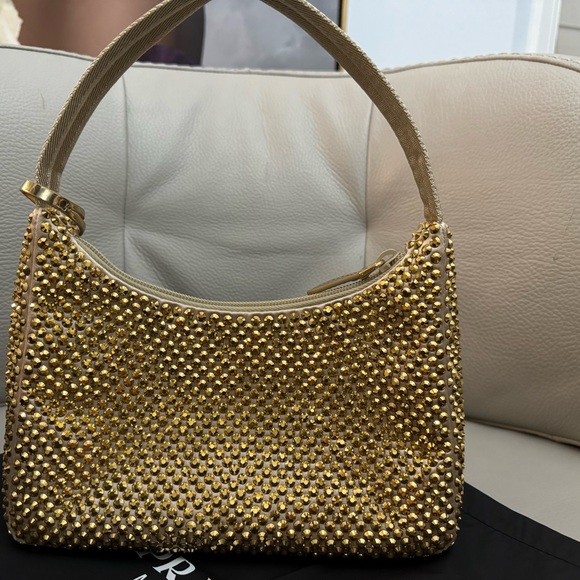 PRADA Satin Mini bag with crystals. - Picture 4 of 7